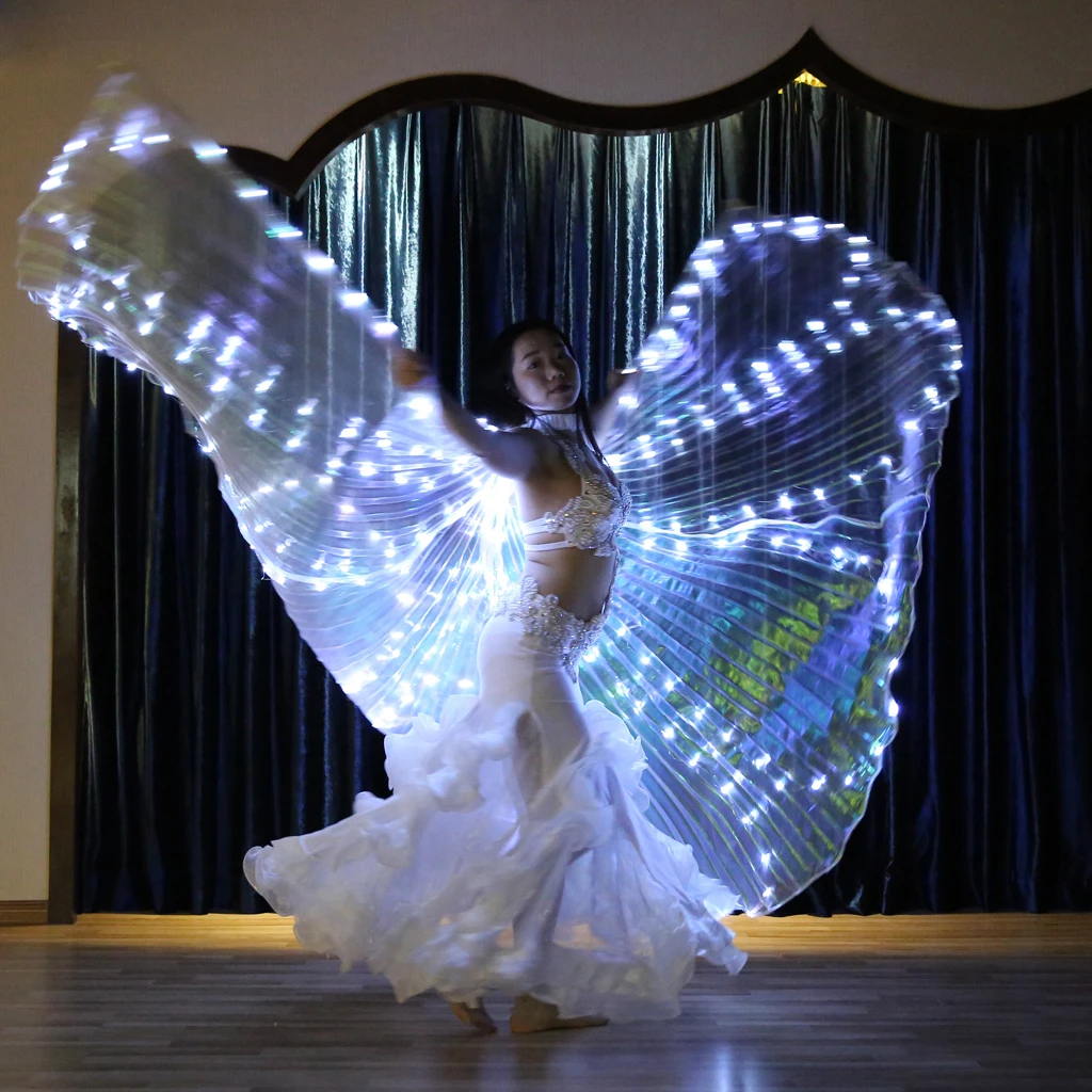 Led Isis Wings Belly Dance Egyptian Light Show Costume Fairy Glowing Wings Belly Dancing