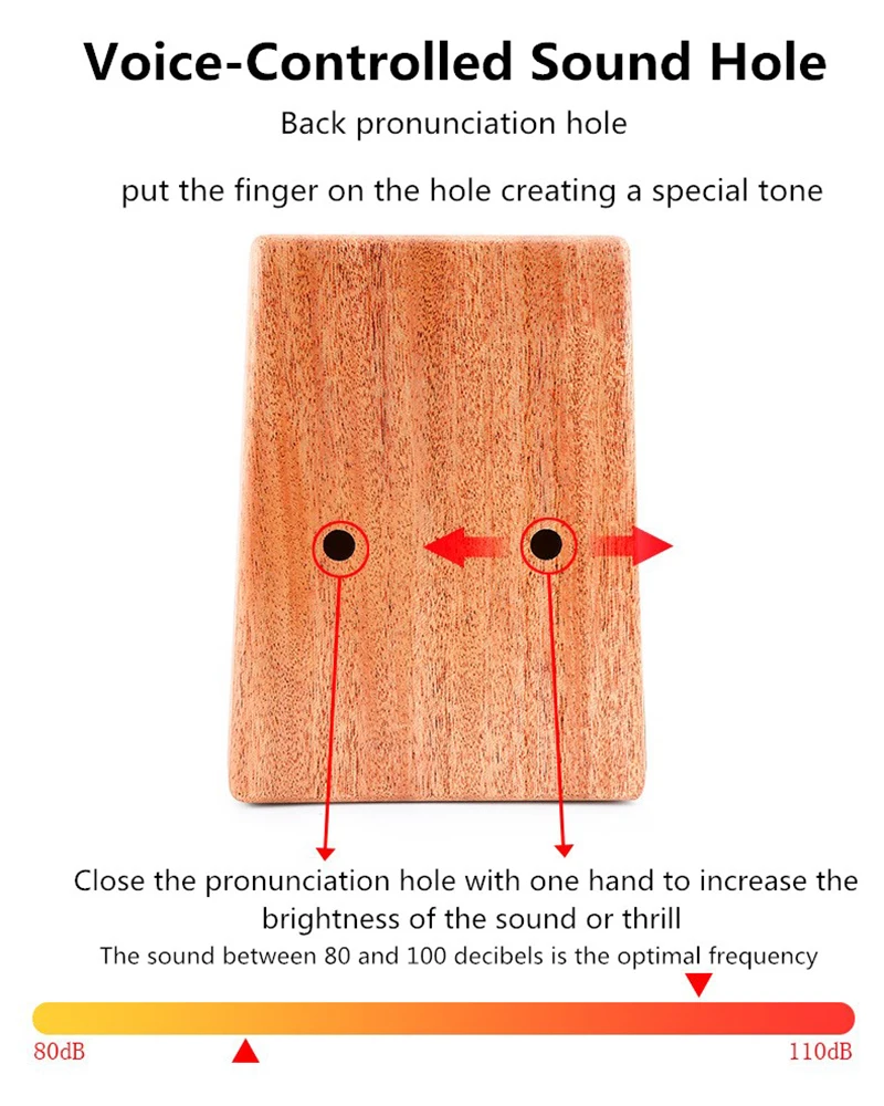 Красное дерево 17 клавиш ксилофон большой палец пианино Африканский дерево палец пианино orff инструменты ксилофон музыкальный с инструкцией обучения подарок