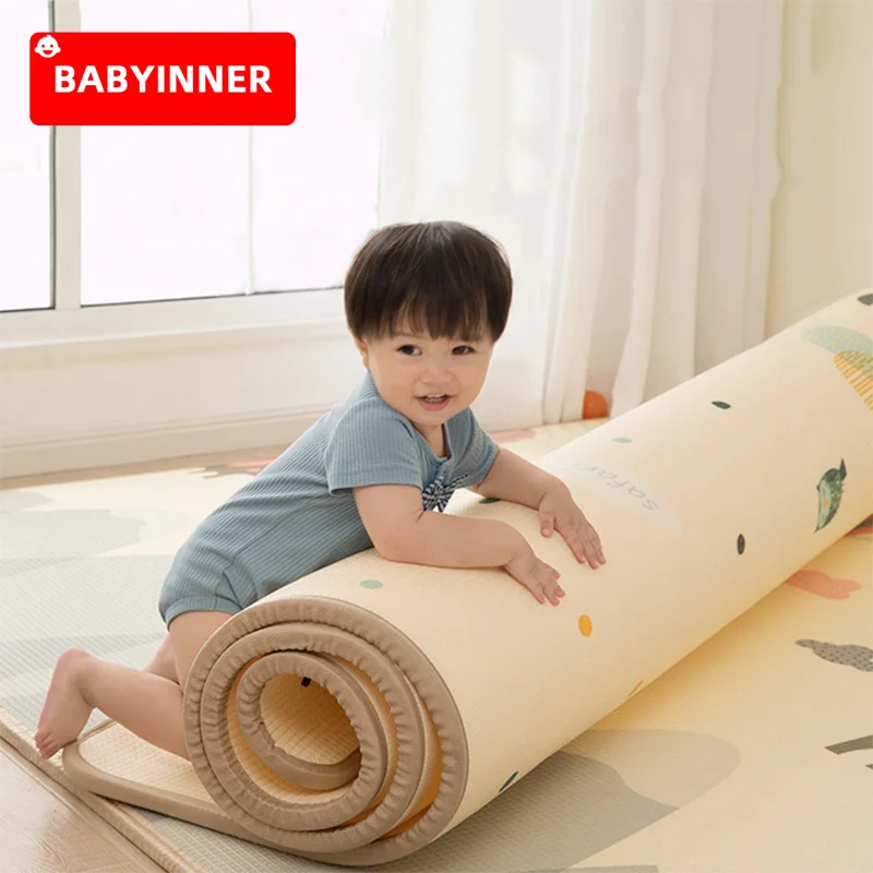 Spielmatte Kinderdecke Teppiche Krabbeldecke Kinderzimmer Baby Kriechmatte 100cm 