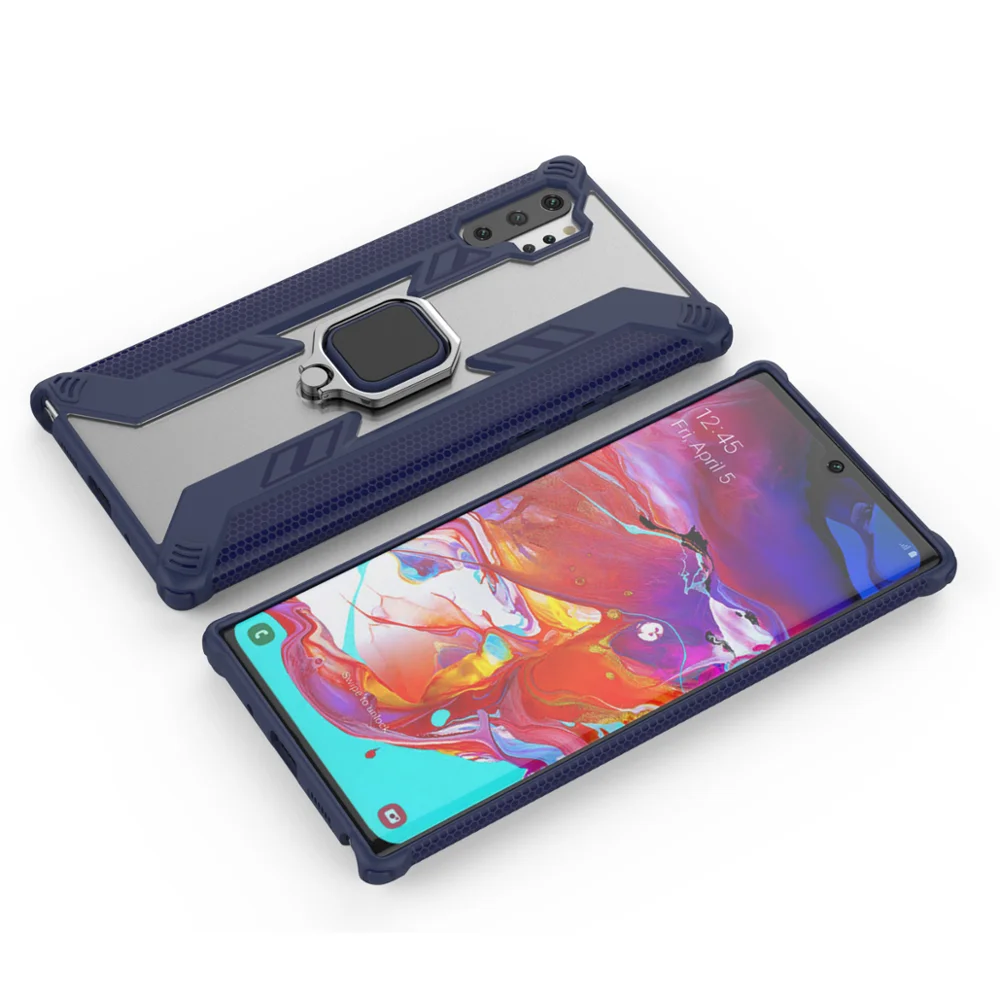 Blue Роскошный ударопрочный армированный чехол для телефона для samsung Galaxy S10lite S10 плюс Note10 Pro M10 20 30 A10 30 40S 50 прочный Чехол - Цвет: Blue