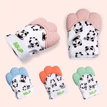 

2pcs/pack Newborn Teether Gloves Cute Panda Teething Mittens for Baby Newborn Teether Gloves Infant Toy
