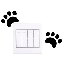 ПВХ переключатель на стену с наклейками Южная Корея креативное украшение животные Zuji съемные дети переключатель наклейки