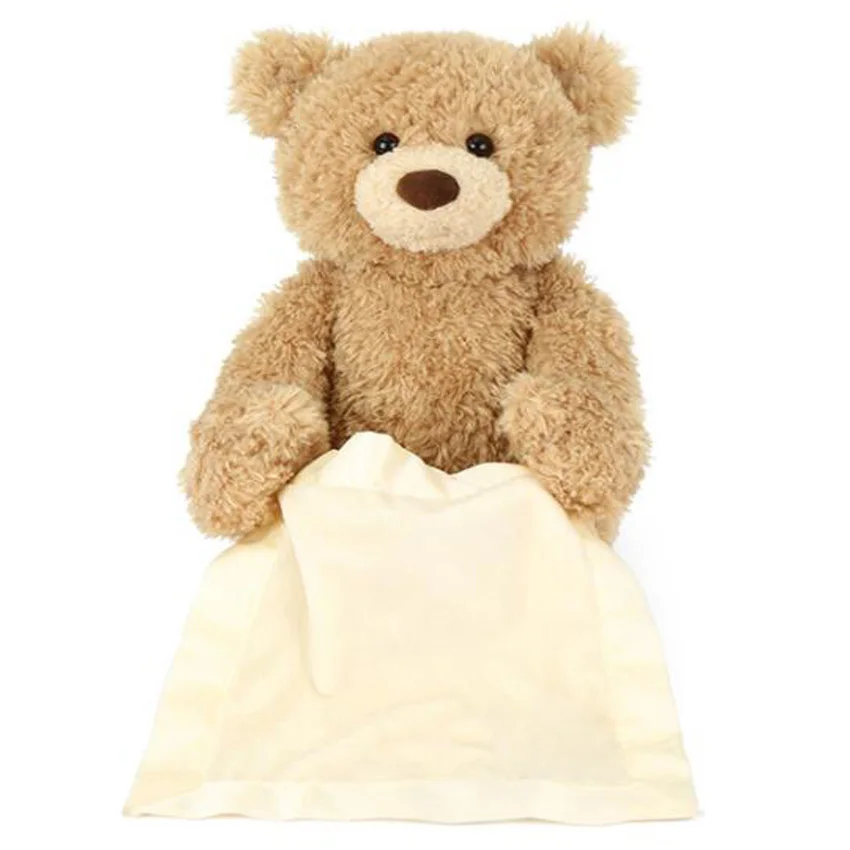 30cm Small Soft Toy Peek A Boo Elephant Teddy Bear Plush Stuffed Animal Doll Music Education 1