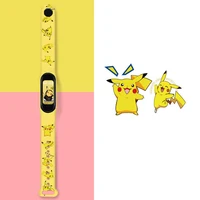 Takara Tomy Pokemon Pikachu Afdrukken Band Voor Xiaomi Mi Band 4 5 Armband Miband 3 4 5 Vervanging Siliconen Horloge riem Polsband