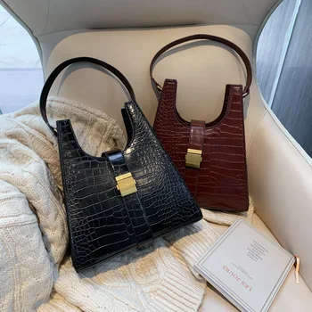 

PU Leather Hand Bag Ladies Designer Evening Bags Crocodile Pattern Crossbody Bags For Women Leather Crossbody Bags For Women