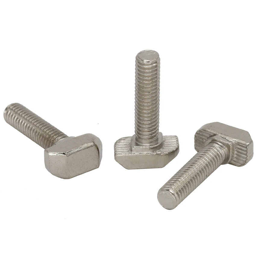 

M5*10/12/16/20/25 M5x10/12/16/20/25mm Carbon Steel EU Standard Screw Hammer Head T Bolt For 20 Series T-slot Aluminum Profile