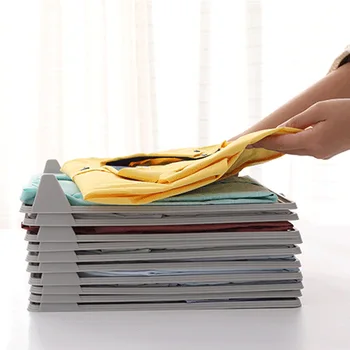 

5/10pcs Clothes Organizer Lazy Folding Board Stackable for T Shirt Wardrobe