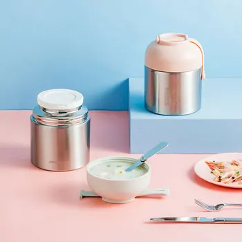 

High Quality Food Thermos Portable Stainless Steel Lunch Insulated Box Coffee Water Soup Porridge Thermocup Kids Friends Gifts