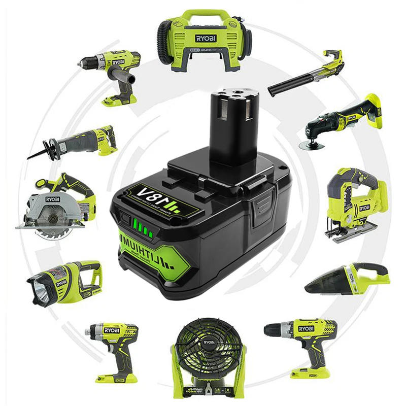 ZNTER 18 в 4000 мАч Li Ion P108 P 108 перезаряжаемая батарея для Ryobi RB18L40 P2000 P310 BIW180