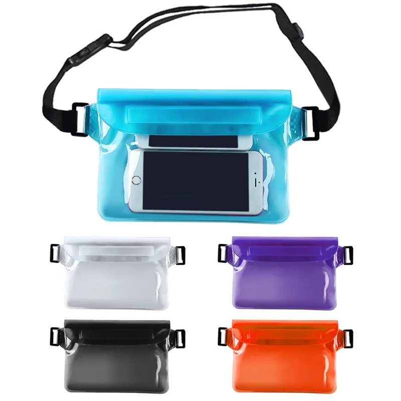 PVC Waterproof Waist Pack Swimming Bag Outdoor Three Seals High-capacity Boating Drift Diving Water Sports Bags | Спорт и