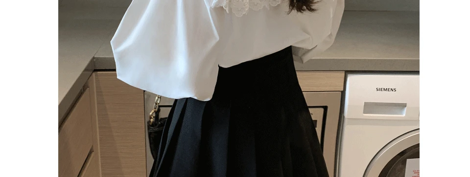 ILARES блузка женская кружевная блузка плюс размер женская белая рубашка с длинным рукавом Уличная мода Шифоновая Блузка Элегантные женские топы