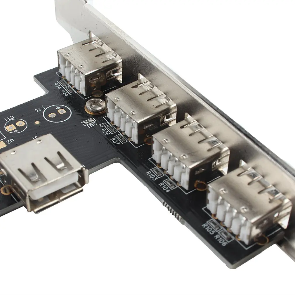 5 портов USB 2,0 USB2 PCI карты контроллер адаптер конвертер для NEC оптовый магазин