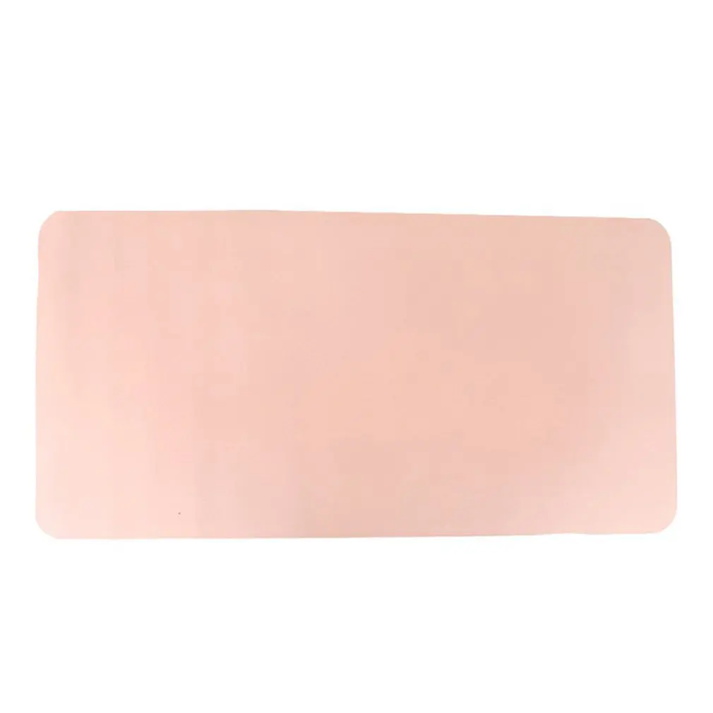 pink Коврик для мыши офисный обычный нескользящий коврик для мыши Коврик для компьютерной мыши Настольный коврик настольная книга Pu кожаный коврик для стола - Цвет: pink