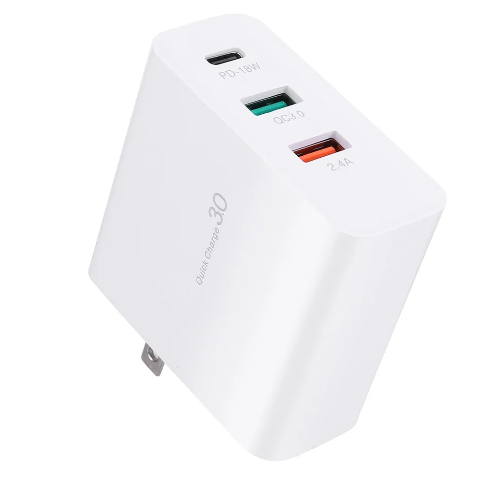 Ouhaobin 3 Port USB QC 3.0 18W Fast Quick Charge Hub Wall Charger Power Adapter US Plug For iPhone 11/11 Pro | Компьютеры и офис