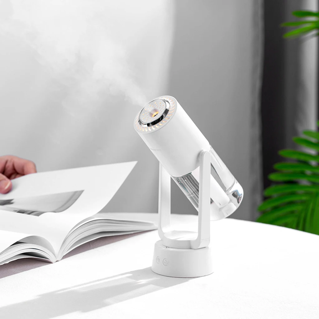Portable Mini Air Humidifier 230ml USB Personal Negative Ion Purification Aroma Purifier Diffuser Mist Maker with LED Lights