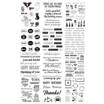 

Christmas Clear Silicone Stamp / seal for DIY Scrapbooking / Album Decorative Clear Stamp Sheets A519