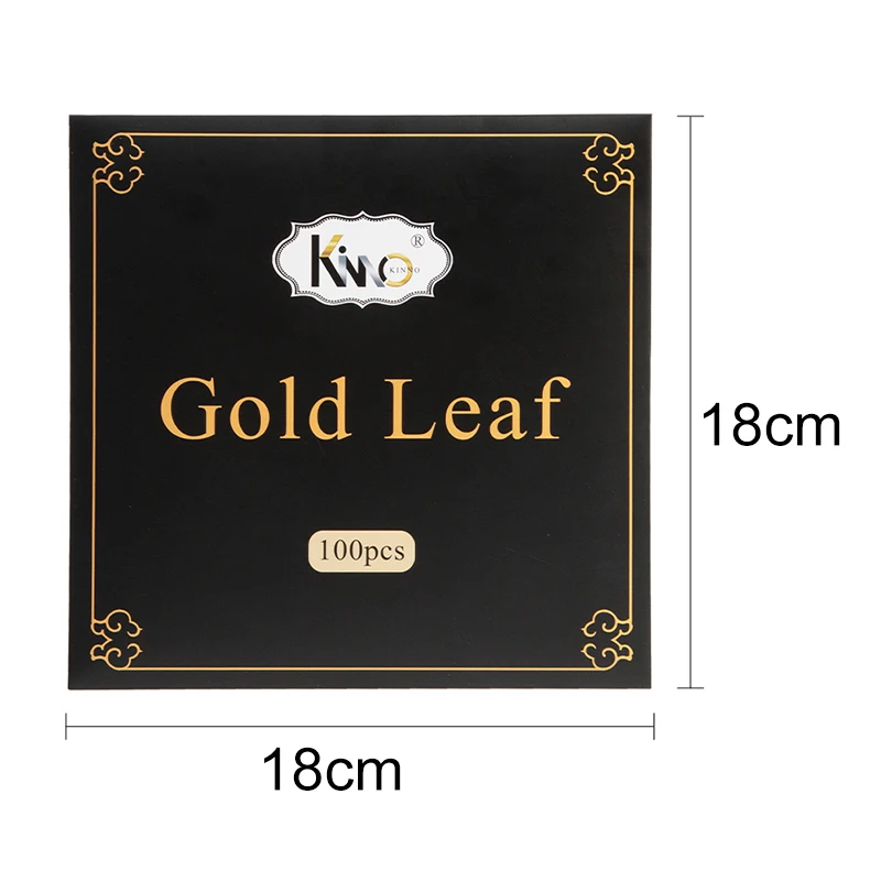 Metal Leaf Sheets 100pcs 14cm Imitation Sliver Copper Gold