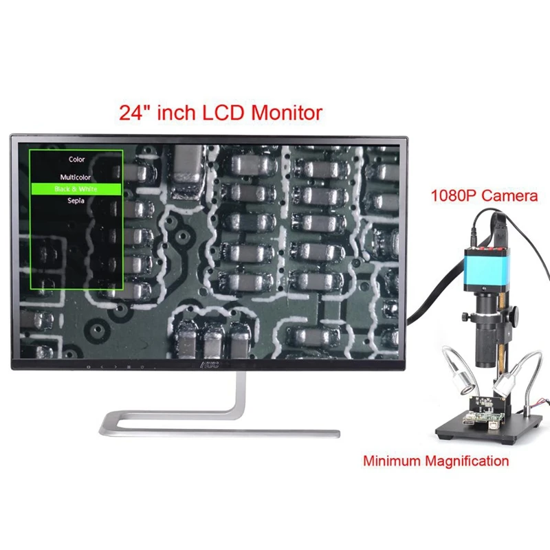 14Mp 1080P Hdmi Usb цифровая промышленная камера с Ccd c-креплением адаптер для объектива инспекционная стерео микроскоп камера для Pbc Solderin