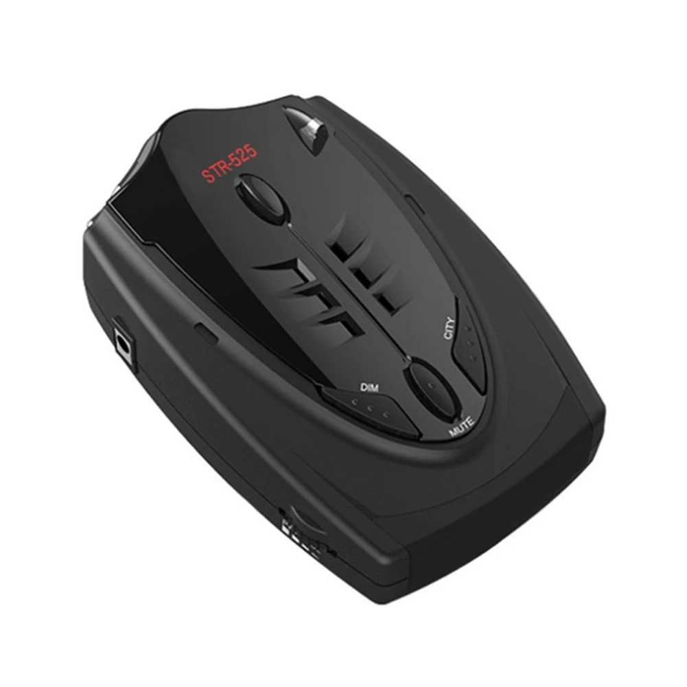12V Auto STR-525 Radar Detector English Russian Thai Voice Auto Vehicle Speed Alert Warning X K CT La Anti Radar Car Detector