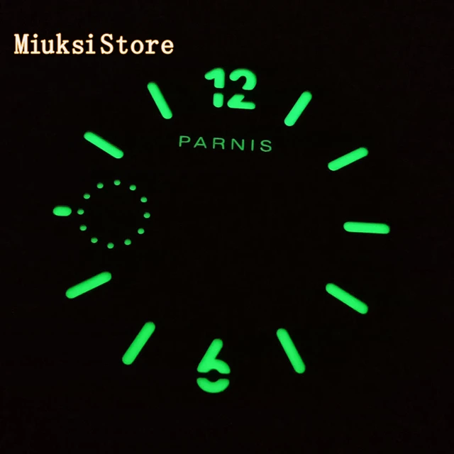 고전적 우아함과 현대적 정밀성의 조화, Parnis 다크 브라운 시계 다이얼