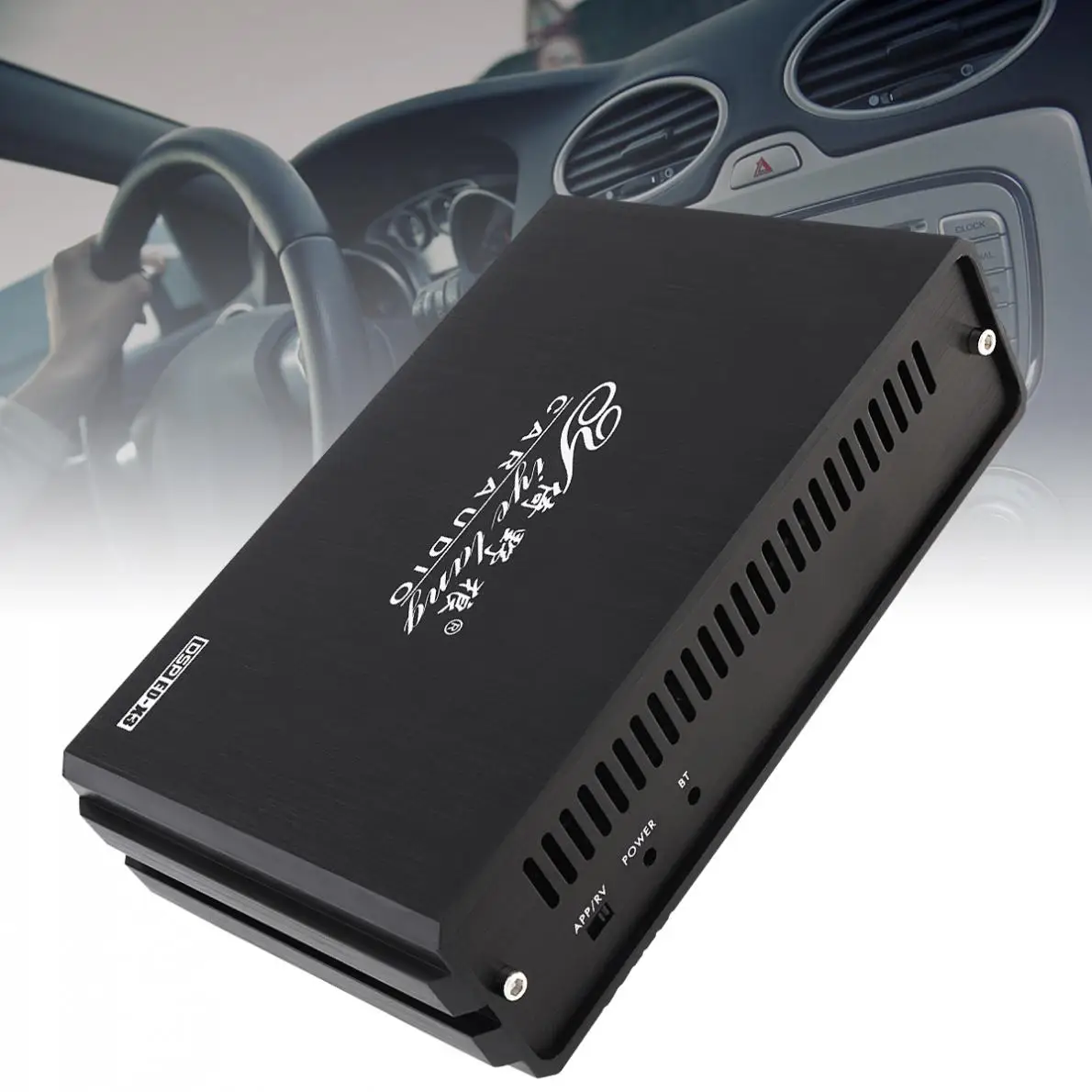 

10 Bands 4x50W Car Digital Audio Processor DSP Amplifier with Bluetooth Support Computer Android Phone EQ High Precision Tuning