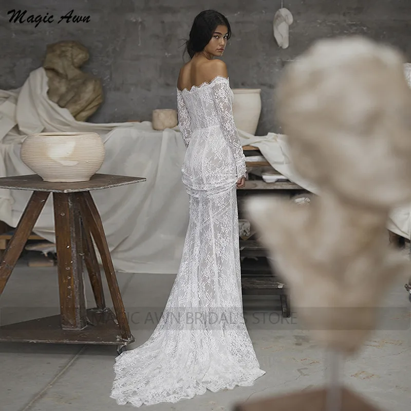 Bodice Boho Wedding Party Gowns 