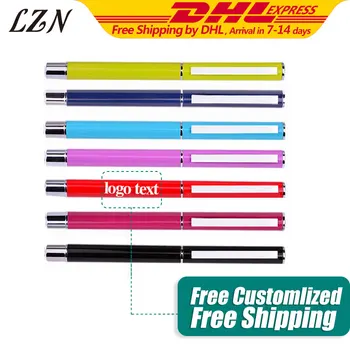 

LZN Exquisite All Red Metal Pens Fashion Commercial Gel Pens Free Customlized Name/Text/Date/ as Gifts for Special Memont