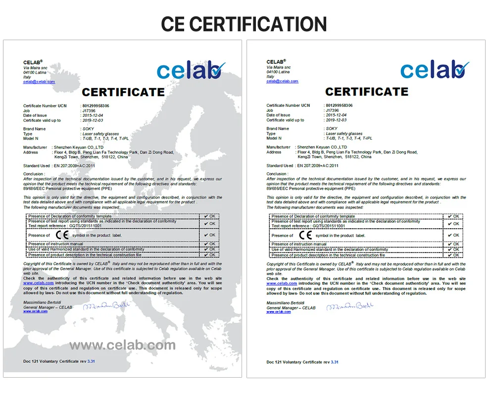 Cloudray 1064nm защитные очки Стиль B лазерные защитные очки 850-1300nm OD4+ CE для волоконного лазера