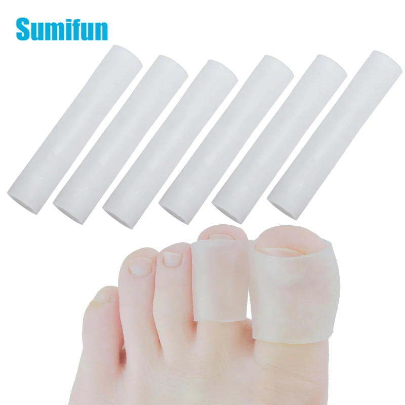 10pcs Gel Tube Finger & Toe Protectors Foot Feet Pain Relief Guard For Feet Care Insoles Little Toe Corn Blisters Callus D1322 защита для аэрационной трубки biorb bubble tube guard