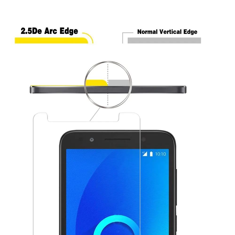 Закаленное Стекло Защитная пленка для Alcatel Работает с любым оператором, 1 1X 1C 1 S 5033D 5059D 5009D 5009A Alcatel1X Alcatel1C Alcatel1 Экран протектор