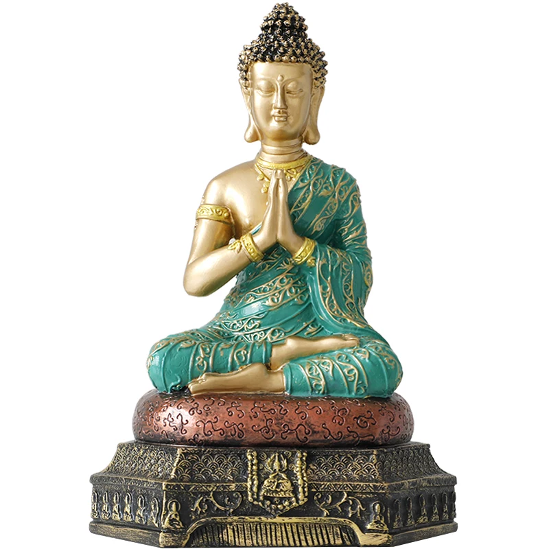 

Southeast Asian style Statue of Buddha in the living room of the living room baoping feng shui Buddha statue of Thailand figure