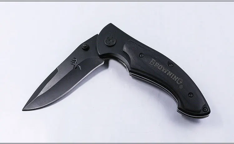 BROWNING открытый складной нож кемпинг спасательный армейский нож Портативный черный цвет дерево Browning EDC нож открытый инструмент