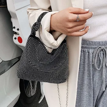 

High Capacity Diamond Bags Lady Crossbody Bags For Women 2020 Summer Shiny Shoulder Handbags Female Travel Cross Body Bag