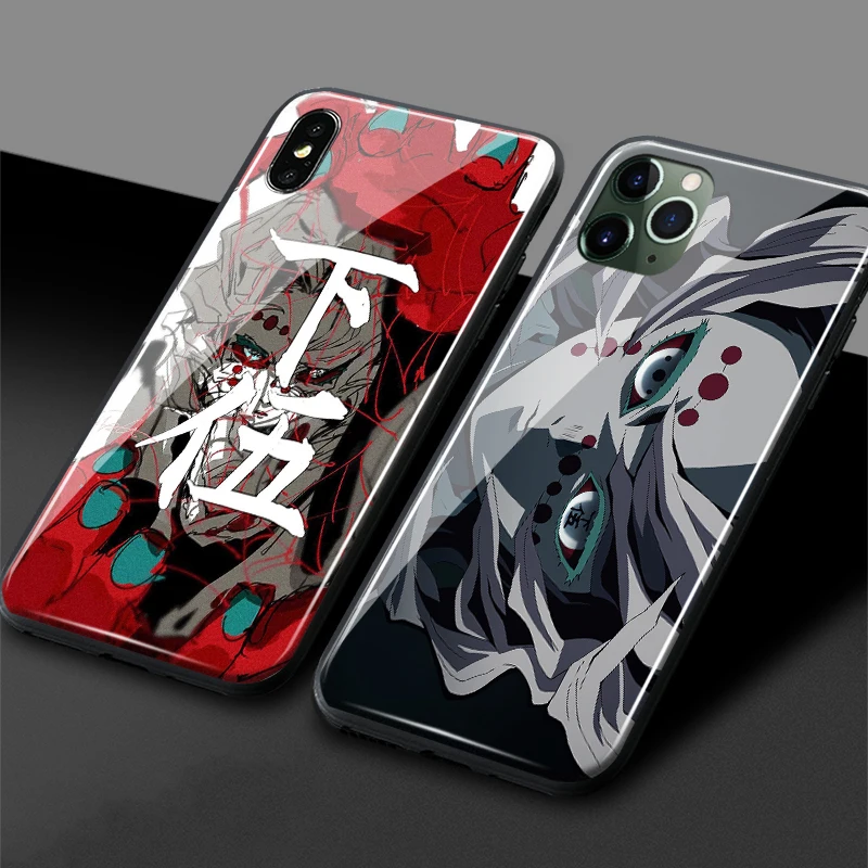 Rui Kimetsu no Yaiba аниме мягкий силиконовый стеклянный чехол для телефона iPhone SE 6 6s 7 8 Plus X
