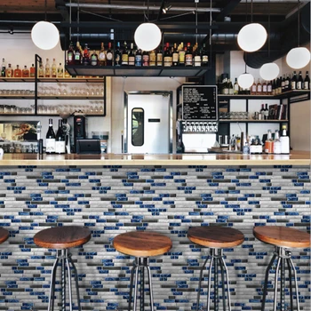 

14pcs/set Blue Marble Wall Sticker Self-adhesive Waterproof Wallpaper Living Room Bedroom Home Decoration Wall Paper Stickers