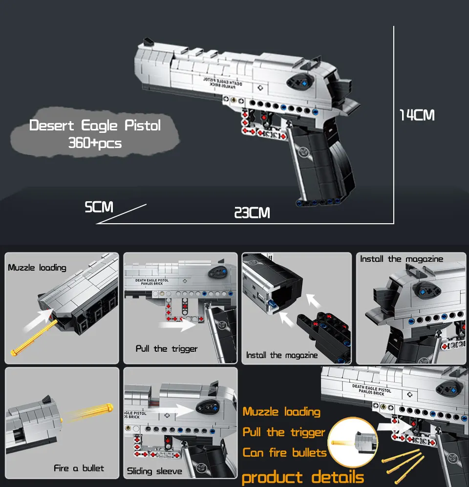 Bzda Pubg Awm 98 18k狙撃ライフルデザートイーグルピストル95自動ライフル銃のビルディングブロックのおもちゃ誕生日ギフト Blocks Aliexpress