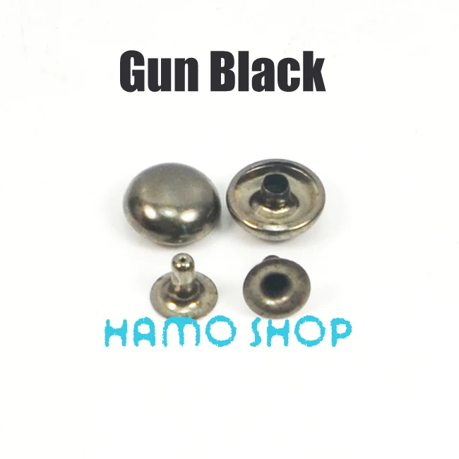 Round Rivet Black 500 шт./лот Металлические размер, форма заклепка конус ногтей кожаный Костюмы поясная сумка искусно изготовленные украшения своими руками - Цвет: Round Rivet Black