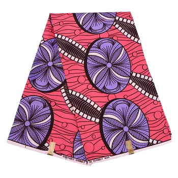 

Ankara African Prints Batik Real wax fabric Africa sewing Wedding Dress Material 100% polyester high quality 6yards FP6168