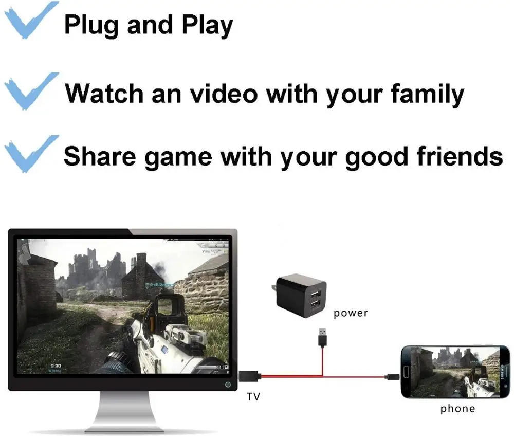 11 Pin Micro USB к HDMI Кабель-адаптер 1080P HDTV для samsung S5, S4, S3, Note 3, Note 2, Tab 3 8,0, Tab 3 10,1, Tab Pro