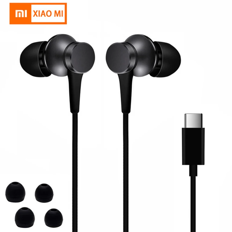 Оригинальные Xiaomi mi 8 поршневые наушники type-C наушники с управлением mi c для mi 9 8 SE 6 6x 5S A2 Note3 mi x 3 mi x 2S Pad 4