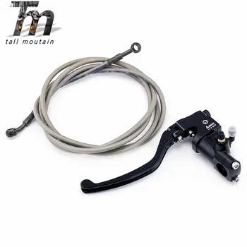 

Left Side Pump Lever Radial Master Cylinder Stunt Bike Brake System Hydraulic Steel Braided Clutch Oil Hose Motorcycle Motorbike