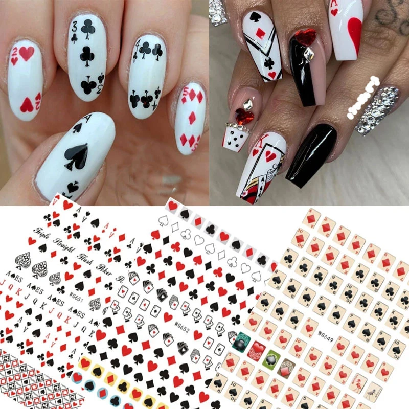 Playing Card Nail Art
