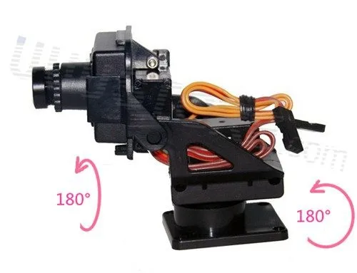 Professional-FPV-photography-high-definition-720P-camera-gimbal-FPV-Dual-axis-servo-gimbal-sport-nylon-integrated
