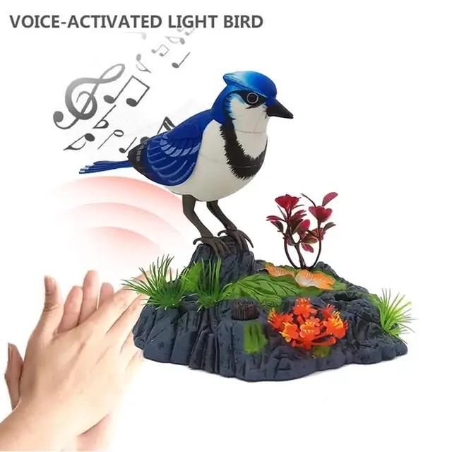 Electronic Talking Repeating Parrot Singing Chirping Bird With Motion Sensor Activation Pronunciation Kids Electric Animal Toy 4