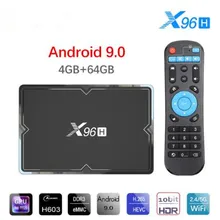 X96H Allwinner H603 Smart tv Box Android 9,0 4 ГБ 32 ГБ 64 Гб медиаплеер 4K Netflix Youtube потоковая смарт-ТВ коробка
