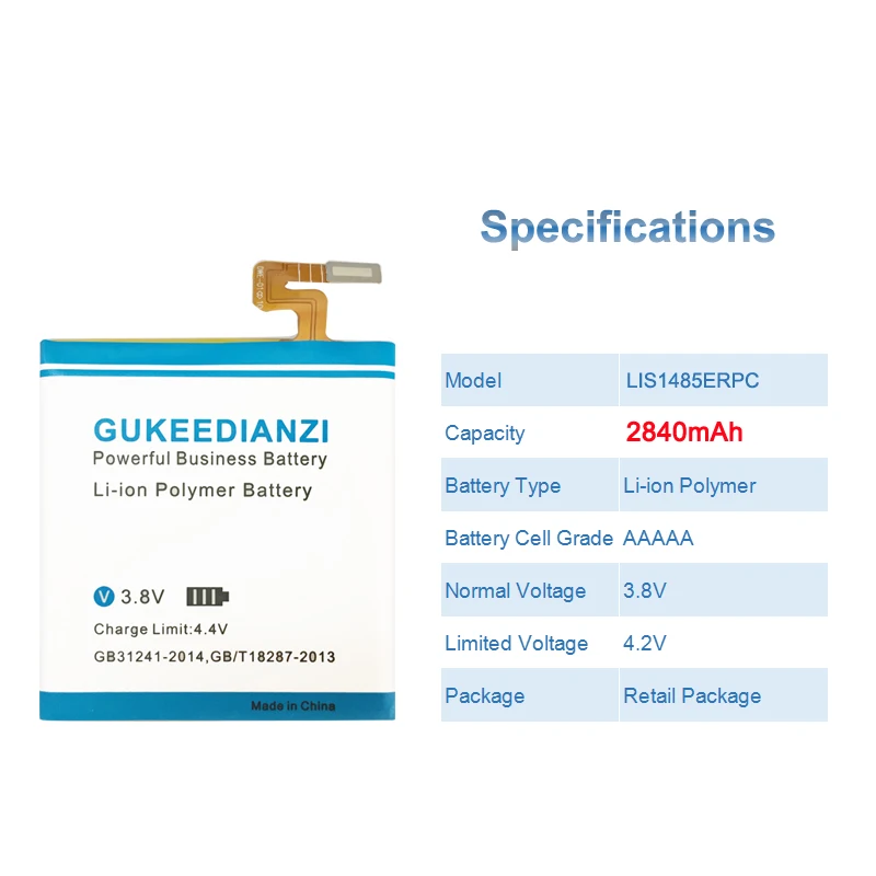 GUKEEDIANZI LIS1485ERPC 2840 мАч батарея для телефона sony Xperia ion LT28 LT28H LT28i LT28a запасная батарея для мобильного телефона
