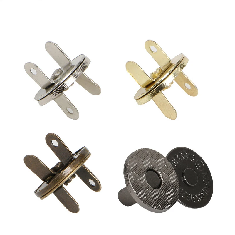 

10 set 10/ 14/18mm thin magnetic button Magnetic Snap Fasteners Clasps Buttons Handbag Purse Wallet Craft Bags Parts Accessories