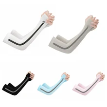 Рукава руки дышащий ледяной шелк Солнцезащитная манжета лето езда крутые нарукавники унисекс Спорт на открытом воздухе бег рука УФ Защита Крышка