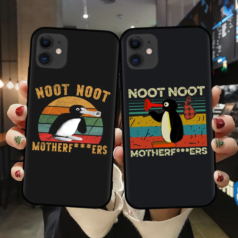 Мультяшный чехол для телефона с рисунком Noot noot pingu iPhone X XR XS 11 Pro Max 8 7 6 6S Plus 5S SE