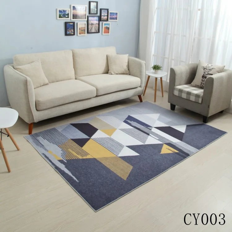 Скандинавский простой современный американский ковер для гостиной диван стол матрас прикроватный ковер спальня полная машинная стирка - Цвет: CY003